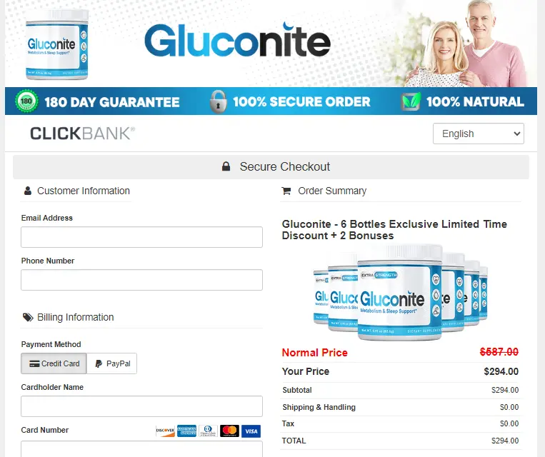 Gluconite order